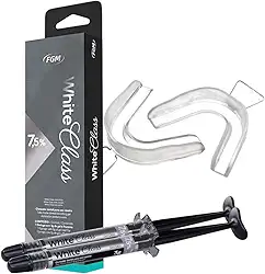 Kit 2 Clareador Dental Caseiro Moldeira White Class 7,5% FGM