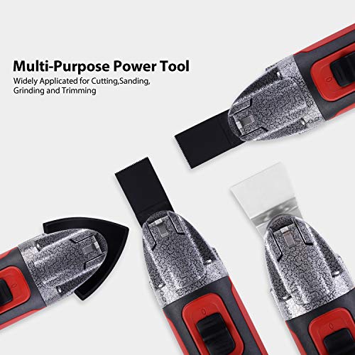 MANUSAGE 2.5 Amp Oscillating Tool,Variable Speed Oscillating Multi Tool Kit with 3.5°Oscillation Angle,Quick Blade Change System and 13pcs Accessories for Cutting,Sanding and Grinding