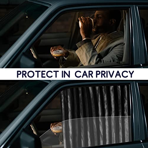 Image of ZATOOTO Car Side Window Sun Shades - Front Privacy Magneic Black 2 Pcs Automotive Covers - Sunshades Curtain Prevent Glare and UV Rays for Baby