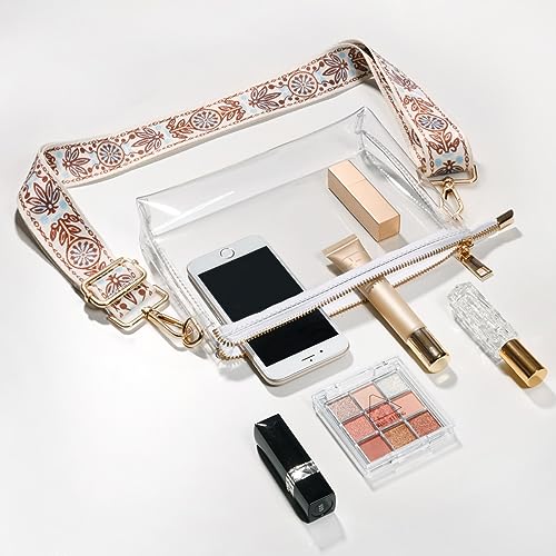 Image of Clear Purse for Women - Stadium Approved Crossbody Bag, Small Stadium Bag for Concerts & Sports Events