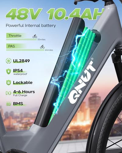 Electric Bike for Adults, 1200W Peak Commuter Ebike with 48V