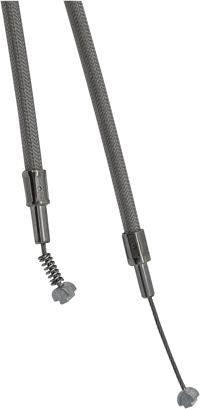 130CM 51" Stainless Steel Braided Throttle Cable Compatible with Harley Sportster XL 883 1200 FXST FLHRC FLHRCI FLHRI FLHT