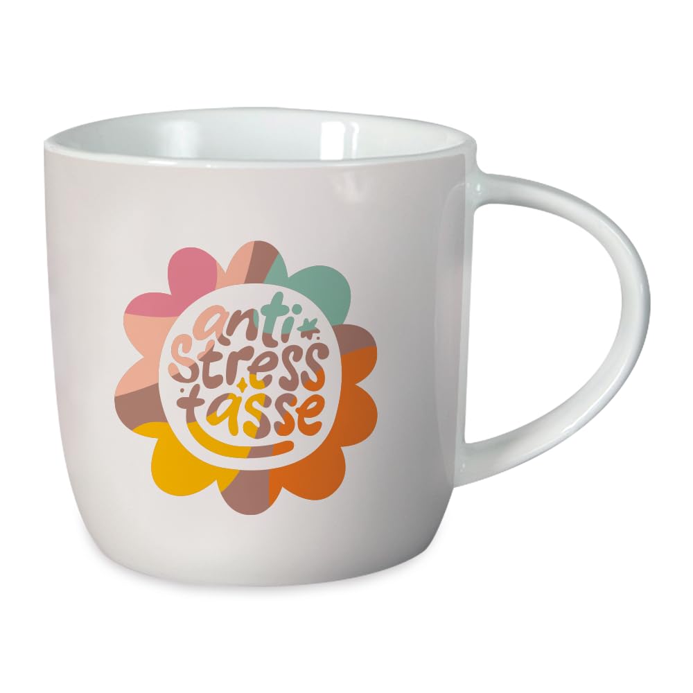 Grafik-Werkstatt Coffee Mug with Saying 300 ml Porcelain Mug Anti-Stress Cup