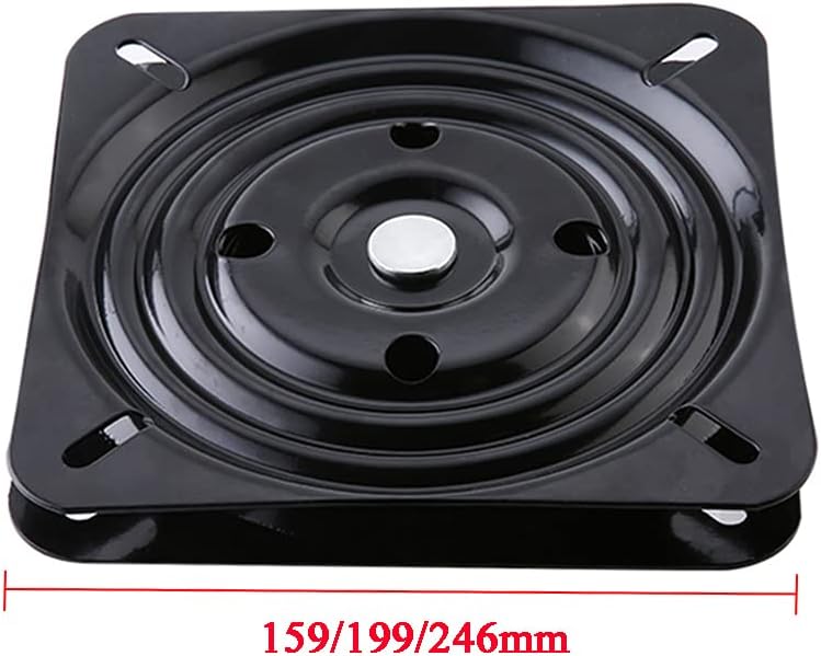 Square Swivel Replacement Base Turntable Side Length 159/199 mm for Recliner Chair or Furniture Bearing load 200 kg Swivel Plate Mechanism