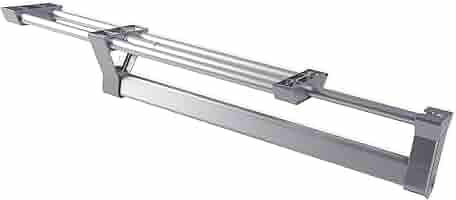 Appendiabiti Estraibile Emuca Per Armadio - Barra Scorrevole 800mm Grigio Metallizzato - Foto 10