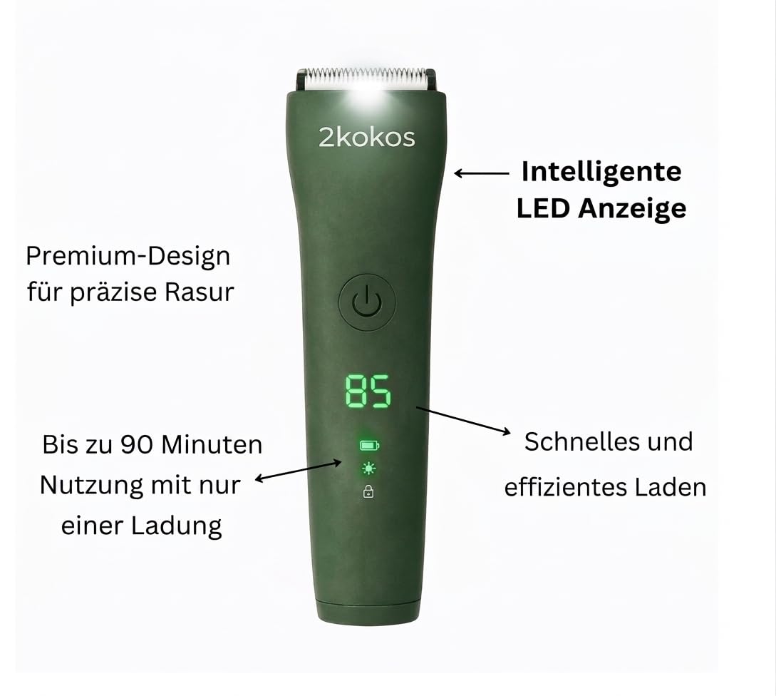 Intimrasierer Mann, Körperhaartrimmer für Herren, Bodygroomer, Rasierer herren intimbereich für Brust, Beine, Achselhöhle, Barttrimmer Herren, Wasserdicht Elektrischer Trimmer