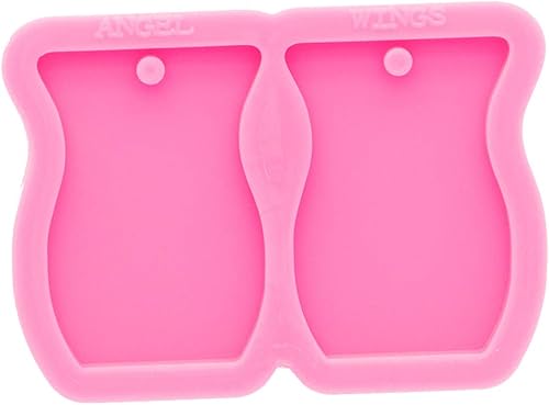 Miniatura 6 de Brillante brillante forma de tarro pendiente resina silicona molde, resina molde arte llavero colgante, forma de florero molde de silicona para