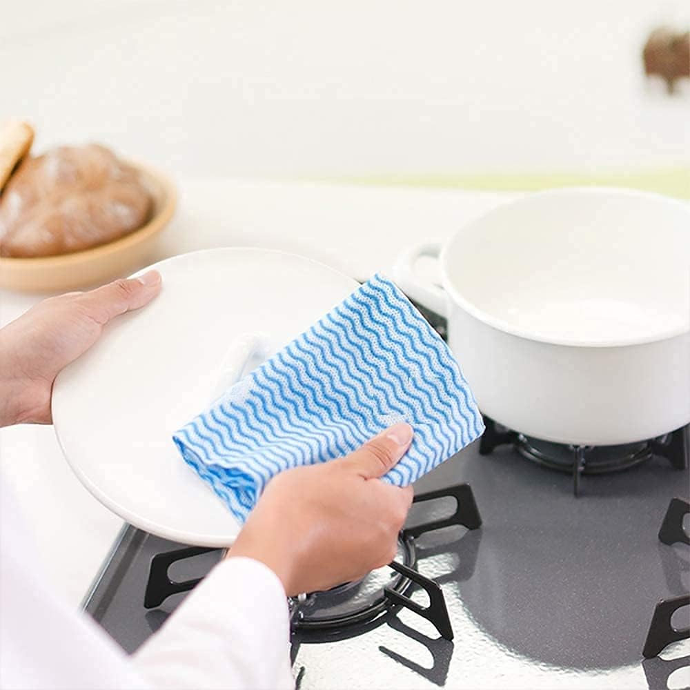 Webshoppers Multipurpose Non Woven Fabric Disposable Handy Wipe Cleaning Cloth Roll Kitchen Towel 3