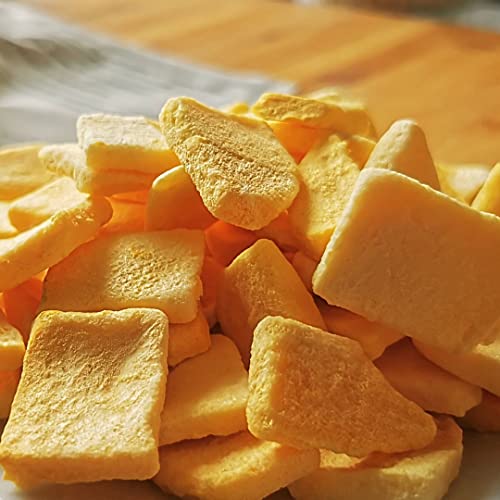 Gefriergetrocknete Mango | XL 300g Ohne Zuckerzusatz Mangos Gefriergetrocknet | Freeze Dried Fruit Mangoe Getrocknet | Trocken Früchte Keine Zusätze | Trockenmango ZingyZoo
