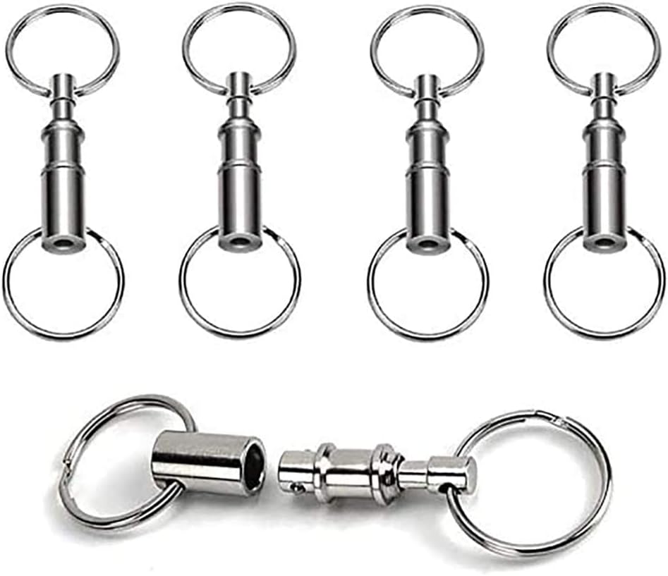 Handy Basics 4 Pack Quick Release Detachable Pull Apart Keychain
