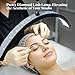 Mznoo Lash Light, 23 Inch Bling Diamond Half Moon Light for Eyelash Extensions, Nail Art, Tattoo Art and Skincare, Adjustable Color Modes and Flexible Gooseneck, with Tool Tray (Black)