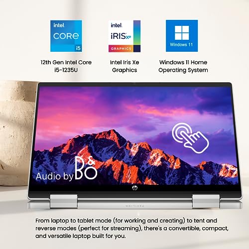Hp Pavilion X360 2 In 1 Laptop, 14 Inch Fhd Touchscreen, 12Th Gen Intel 10-Core I5-1235U(Beat I7-1195G7), 8Gb Ram - 1Tb Ssd, Stylus, Backlit Keyboard thumb #4