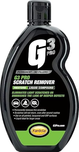 Parts Panel G3 Pro Scratch Remover Liquid 500ml (7164)– Car Paint Scratch Repair & Swirl Mark Remover – Hand or Machine Application – Permanent Scratch Removal & Paintwork Restorer