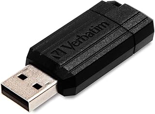 Verbatim Pinstripe Microban Anti Microbial 64GB USB Flash Pen Drive | Data Storage & Back Up | Photos, Movie, Songs, Music, Data, Audio, Documents | Compatible with PC, Laptop, Music System (Black)