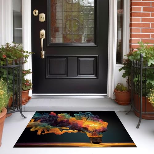 Grand tapis fumée colorée 150x210cm lavable à poils courts pour salon - 5