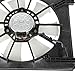 SCITOO Automotive Replacement Condenser Fans Assembly, Fit for 2010-2012 for Honda for Odyssey 3.5L, Auto Condenser Replacement Cooling Fans, Car Fan Assembly