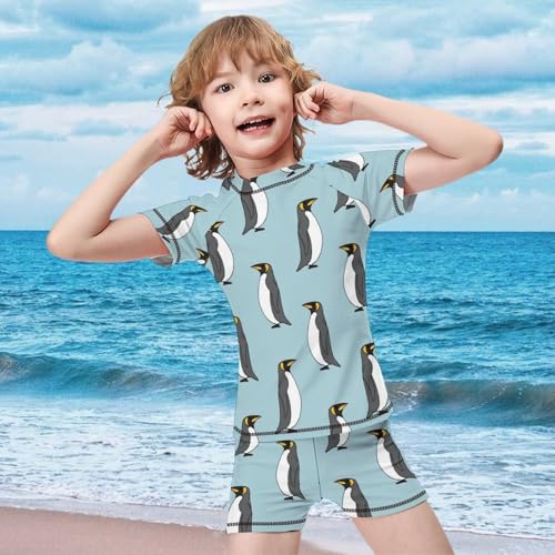 Cute PenguinChildren's Swimsuits Boys Two Piece Suit8-10Y（130cm）3