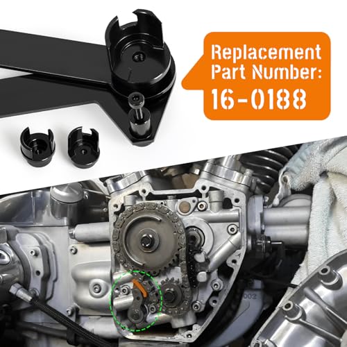 Image of 16-0188 Twin Cam Chain Shoe Tool Removal Kit Compatible with Harley Davidson FLT FLST FXST FXD for V-Twin,Upgraded for Front & Rear Two Style Powersports Chains,Anti Slip Heat Shrink Tubings
