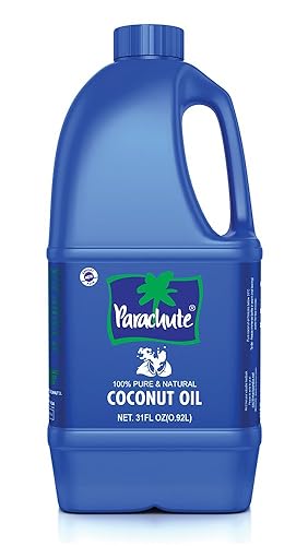 Parachute Aceite de coco 31 onzas lĂquidas 310fl oz - Aceite de cabello 100 puro y natural sin refinar prensado con expulsor aceite de cocina Parachute Aceite de coco 31 onzas lĂquidas 310fl oz - Aceite de cabello 100 puro y natural sin refinar prensado con expulsor aceite de cocina