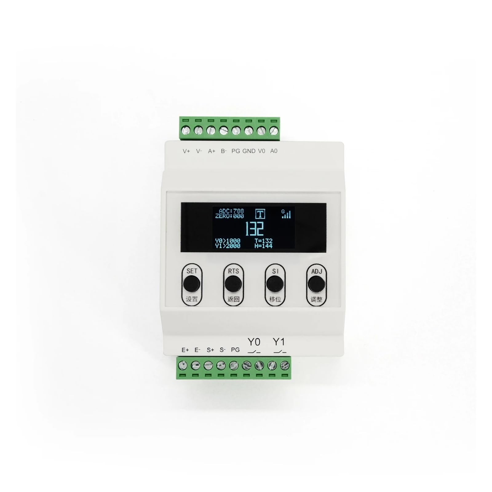 10–28 VDC Wägezellen-Indikator-Controller mit 1,3-Zoll-LCD-Display, Instrumentensender, 0–20 mA, 0–5 V, 0–10 V Mehrere Anwendungen(Analog Model)