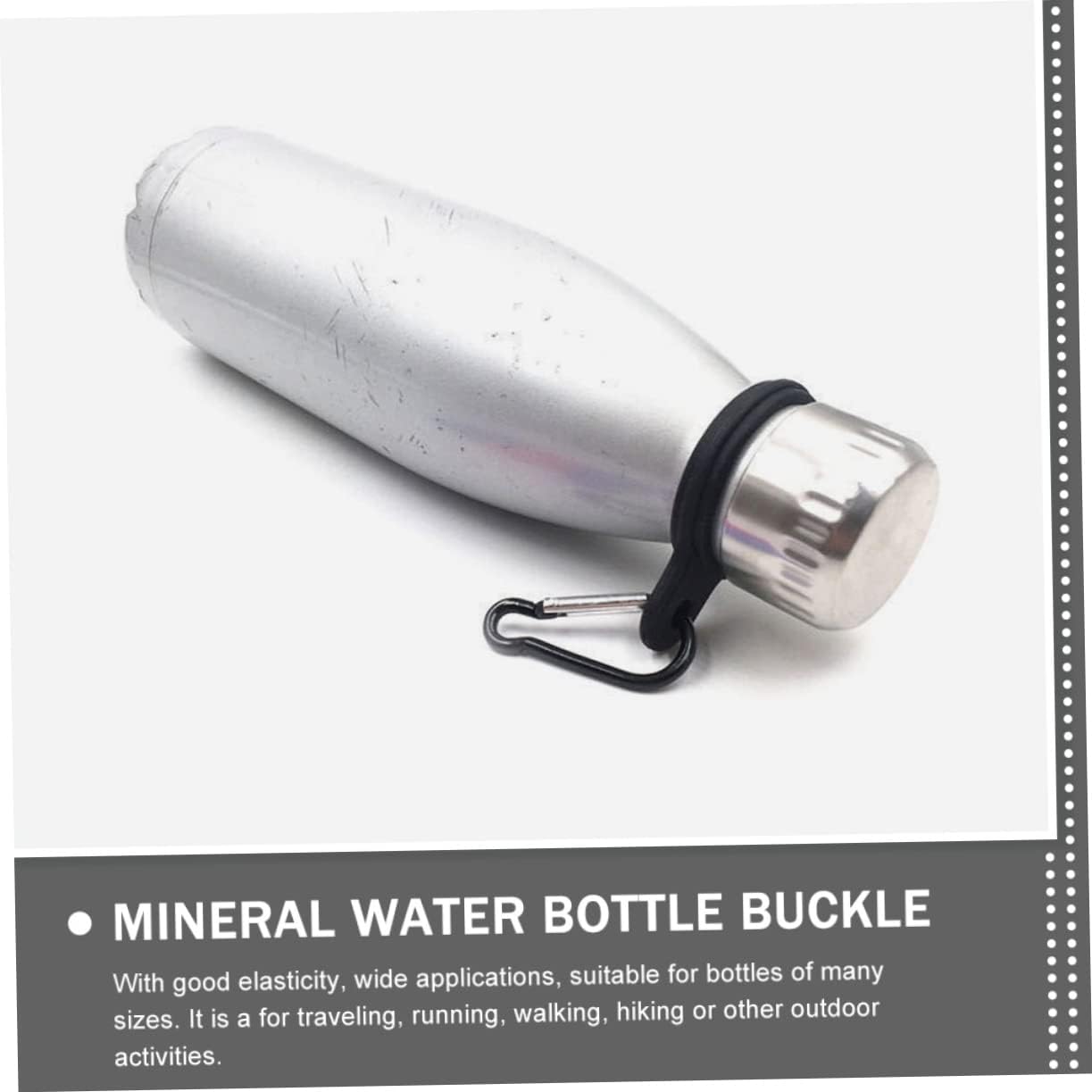 VANZACK 40pcs Reliable Material Bottle Carrier Hanger for Water Bottle Motivational Design Easy to Use for Outdoor Activities