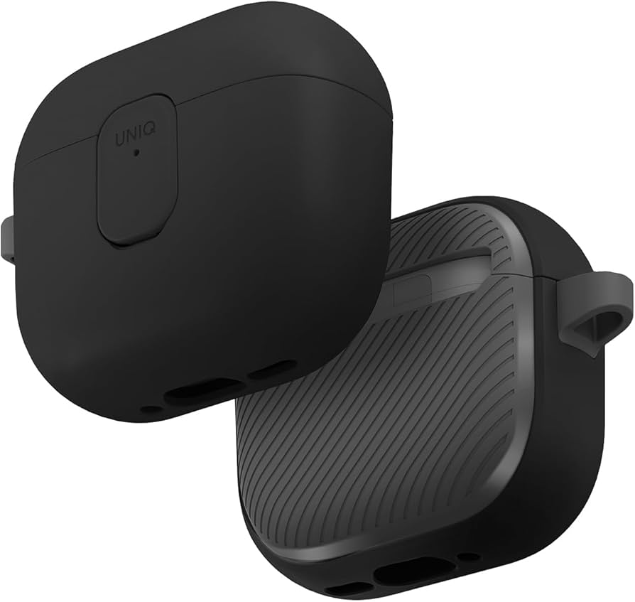 Amazon | UNIQ AirPods 4 ロック ケース 衝撃 吸収 保護 カラビナ付き