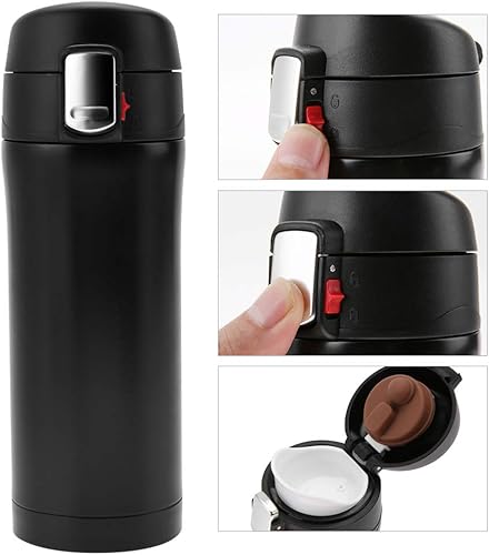 Miniatura 5 de Termos al vacío botella de agua aislada de acero inoxidable de doble pared de 118fl oz 12 onzas reutilizable a prueba de fugas taza de café y té con