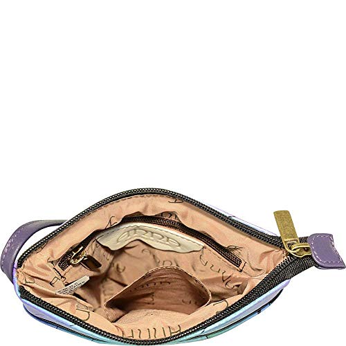 Anna by Anuschka Women's Original Hand-Painted Leather Mini Crossbody, Sin City3