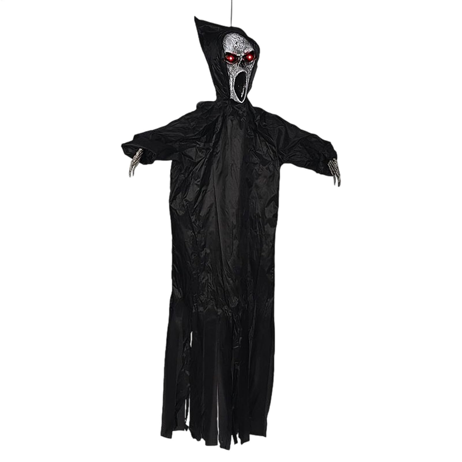 Épouvantail à suspendre Flying Ghost grand accessoire de jardin animé effrayant pour pelouse
