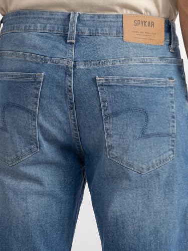 Image of Spykar Men's Chico Relaxed Fit Mid Rise Casual Jeans