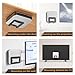 Adjustable Small Device Wall Mount Holder for Router/Cable Box/Apple TV/Roku/Fire TV - Universal Metal Bracket with Adhesive Tape & Screws Fits for 0.9