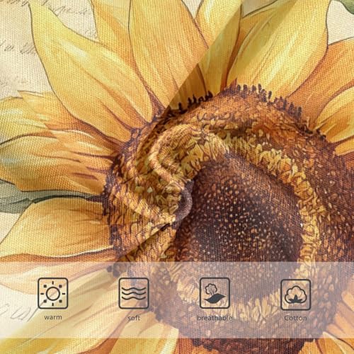 Cartoon Girls Underwear Toddlers 2t Cotton Girl Panties Cute Sunflowers Vintage Briefs Undies Kids3