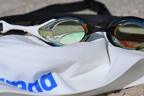 Miniatura 10 de Arena Gafas de natación unisex para adultos, diseño hidrodinámico de espejo de policarbonatolente sin espejo