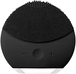 Esponja Elétrica de Limpeza Facial com Cerdas de Silicone e Função Massageadora - Portátil e Recarregável para Cuidados da Pele (Preto)