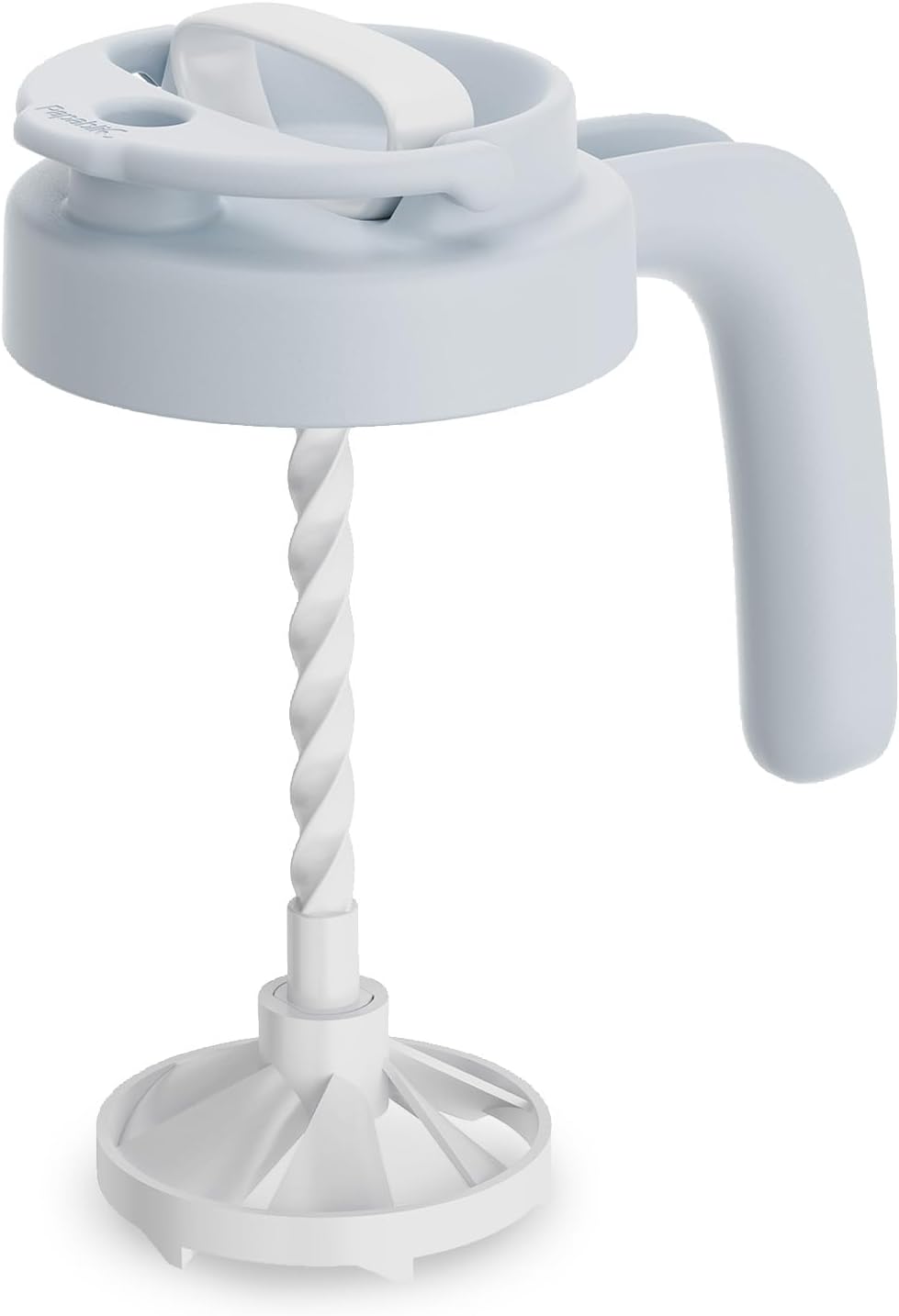 Papablic 32oz Formula Mixing Pitcher Lid, Breastmilk Pitcher Mixing Handle & Flip Locking Spout for Mixing Formula/Breastmilk/Protein Powder/Coffee, Blue Blue Lid