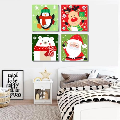 Amzdiyfun BKH840+BKH841+BKH842+BKH843 4 Pack Christmas Paint thumb #3