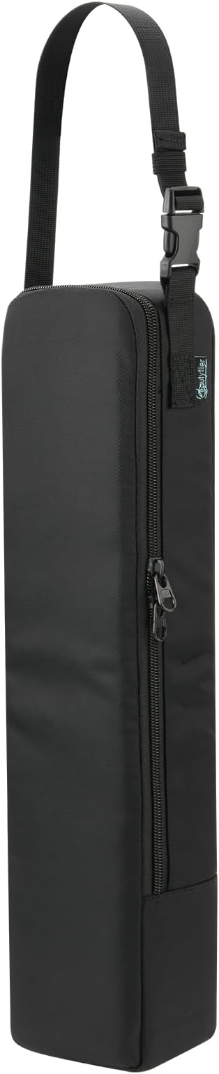 Beautyflier Portable Steamer Bag for Travel Steam Iron, Travel Carrying Bag for Handheld Iron, Handheld Steamer Case Organizer with Hanging Buckle Strap, Fits Travel, Bag Only (Black)
