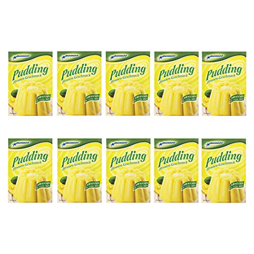 10er Pack Komet Pudding Zitronen-Geschmack (10 x 40 g) zum Kochen Puddingpulver Puddingdessert Dessert Dessertpulver