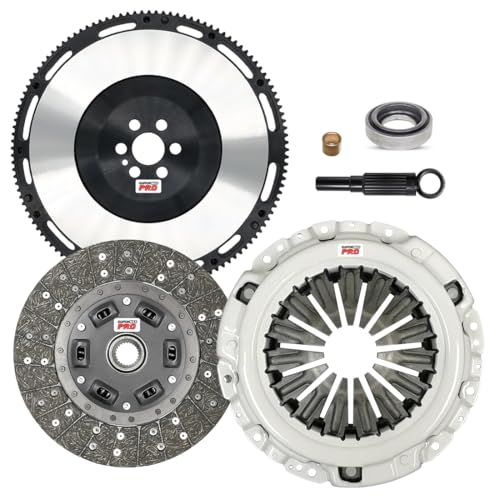 ClutchMaxPRO Performance Stage 1 Clutch Kit & Chromoly Flywheel Compatible with 1989-1998 Nissan 240SX 2.4L KA24E KA24DE (CP06254HDLSF-ST1)