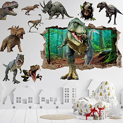 Vinilos de Dinosaurios 3D Adhesivos Grandes para Pared miniatura 3