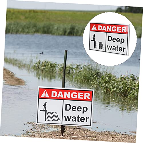 Panneau danger eau profonde rigide Healvian pour signalisation lac - 4