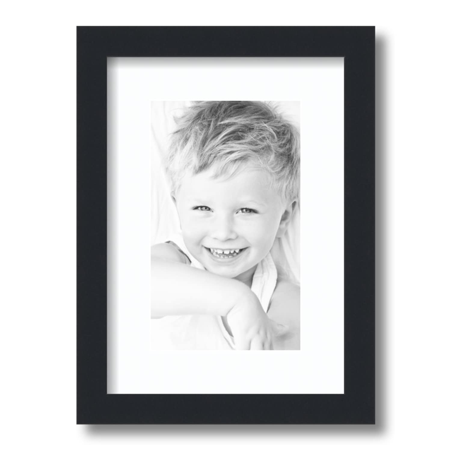 Amazon.com - ArtToFrames 6x10 inch Satin Black Picture Frame with
