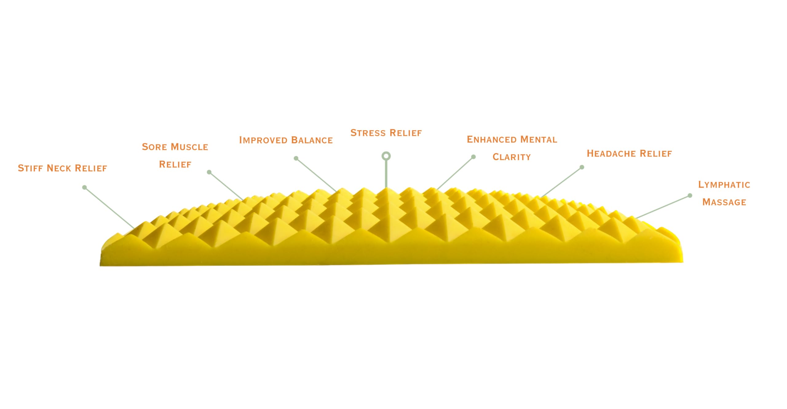 Marma Mat - Tapete de acupresión de silicona de para aliviar el dolor, neuroplasticidad y relajación, fabricado en Estados Unidos, 9.5 pulgadas de ancho x 11 pulgadas de largo x 1.5