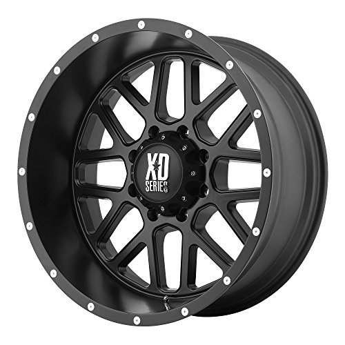 XD Series by KMC Wheels XD820 Grenade Satin Black Wheel (20x10"/5x127mm, -24mm offset)