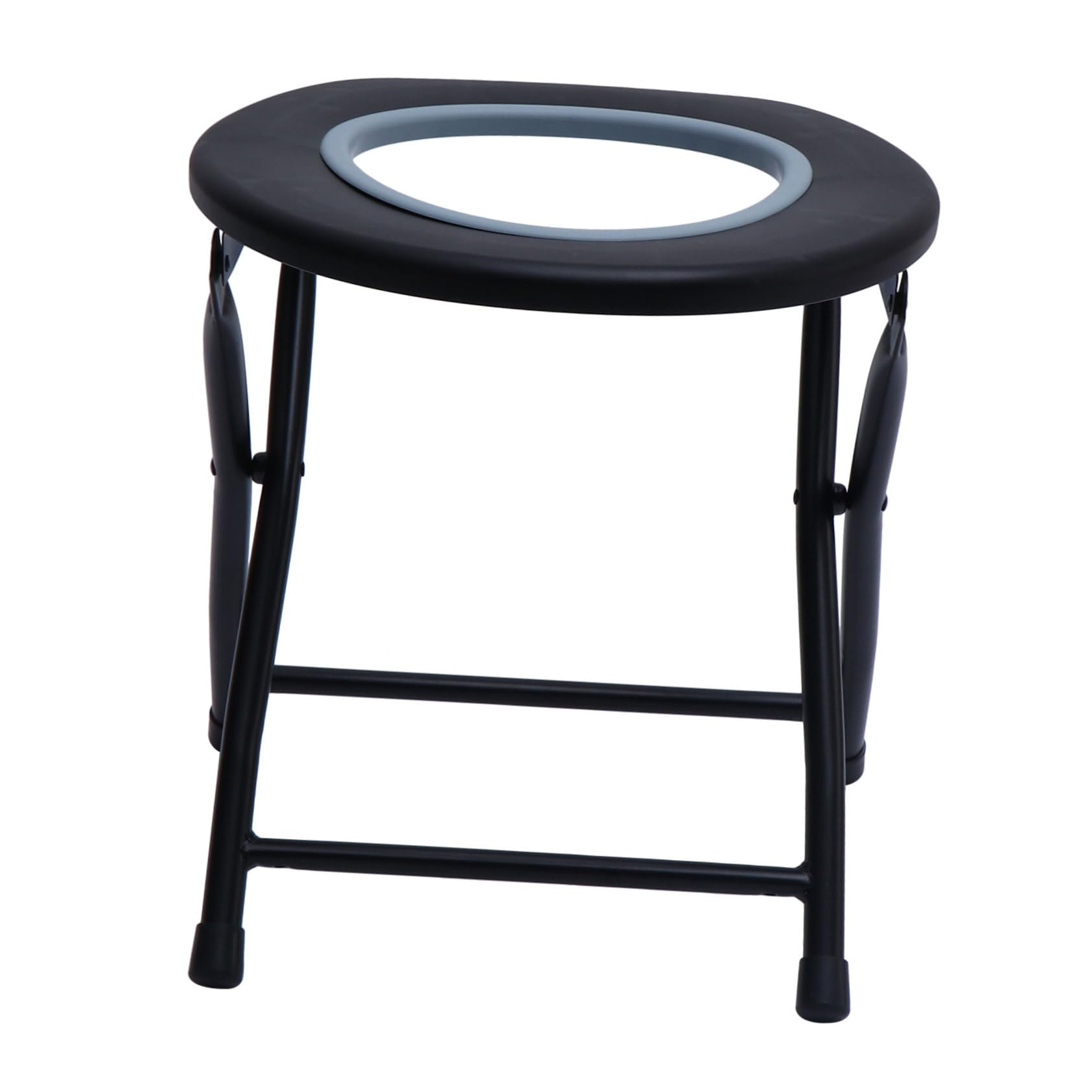 Siège toilette avec housse pliable portable et inoxydable adulte