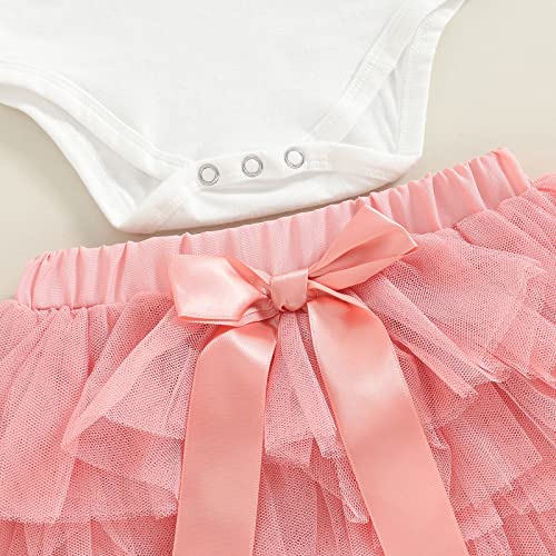 Image of CIYCUIT Baby Girl 1st Birthday Outfit Lace Tulle Romper Princess Tutu Dress First Birthday Photography Clothes