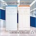 100PCS Time Cards Time Cards Monthly Time Clock Cards for Employee Payroll Recorder for Time Clock (not Thermal Cards)