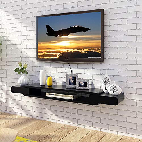 Schwimmendes Regal Wandhalterung TV-Schrank Wandmontage DVD/Blu-ray-Player Hintergrundständer Satelliten-TV-Box Kabelbox/A / 110×24×10.6cm
