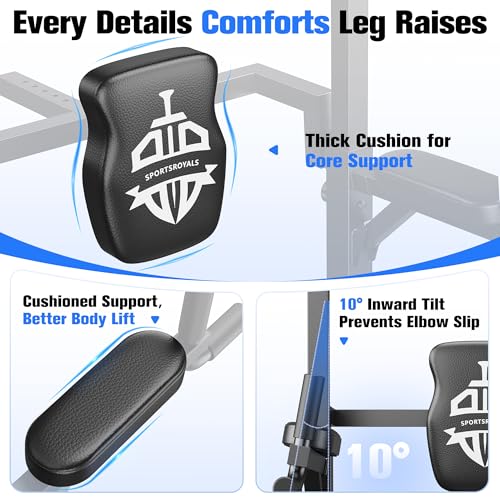 Sportsroyals Power Tower, Dip-Station, Klimmzugstange für das Krafttrainingsgerät im...