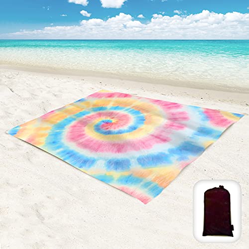 Hiwoss Beach Blanket Sandproof Waterproof Oversized 95”x 80”,Sand Free